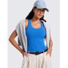 imageCRZ YOGA Womens Butterluxe Yoga Workout Tank Tops Racerback Sleeveless Camisole Athletic Gym ShirtsSparkle Blue
