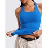 imageCRZ YOGA Womens Butterluxe Yoga Workout Tank Tops Racerback Sleeveless Camisole Athletic Gym ShirtsSparkle Blue