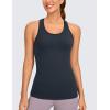 imageCRZ YOGA Womens Butterluxe Yoga Workout Tank Tops Racerback Sleeveless Camisole Athletic Gym ShirtsTrue Navy