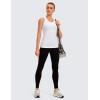 imageCRZ YOGA Womens Butterluxe Yoga Workout Tank Tops Racerback Sleeveless Camisole Athletic Gym ShirtsWhite