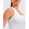 imageCRZ YOGA Womens Butterluxe Yoga Workout Tank Tops Racerback Sleeveless Camisole Athletic Gym ShirtsWhite