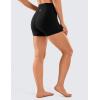 imageCRZ YOGA Womens Naked Feeling Biker Shorts  3 Inches High Waisted Yoga Workout Running SpandexBlack