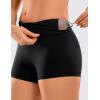 imageCRZ YOGA Womens Naked Feeling Biker Shorts  3 Inches High Waisted Yoga Workout Running SpandexBlack