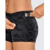 imageCRZ YOGA Womens Naked Feeling Biker Shorts  3 Inches High Waisted Yoga Workout Running SpandexTie Dye Smoke Ink