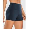 imageCRZ YOGA Womens Naked Feeling Biker Shorts  3 Inches High Waisted Yoga Workout Running SpandexTrue Navy