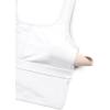 imageCRZ YOGA Womens Ribbed Longline Sports Bra  U Neck Padded Yoga Cami Workout Crop Tank Top Built in PadsWhite