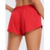imageCRZ YOGA Womens Running Shorts Low Waisted 25quot  Mesh Liner Quick Dry for Track Gym Athletic Workout with Zip PocketDeep Red