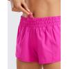 imageCRZ YOGA Womens Running Shorts Low Waisted 25quot  Mesh Liner Quick Dry for Track Gym Athletic Workout with Zip PocketHibiscus Purple