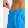 imageCRZ YOGA Womens Running Shorts Low Waisted 25quot  Mesh Liner Quick Dry for Track Gym Athletic Workout with Zip PocketMadagascar Blue