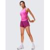 imageCRZ YOGA Womens Running Shorts Low Waisted 25quot  Mesh Liner Quick Dry for Track Gym Athletic Workout with Zip PocketMagenta Purple
