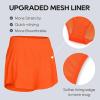 imageCRZ YOGA Womens Running Shorts Low Waisted 25quot  Mesh Liner Quick Dry for Track Gym Athletic Workout with Zip PocketNeon Orange