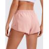 imageCRZ YOGA Womens Running Shorts Low Waisted 25quot  Mesh Liner Quick Dry for Track Gym Athletic Workout with Zip PocketPuff Pink