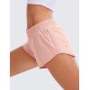 imageCRZ YOGA Womens Running Shorts Low Waisted 25quot  Mesh Liner Quick Dry for Track Gym Athletic Workout with Zip PocketPuff Pink
