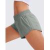 imageCRZ YOGA Womens Running Shorts Low Waisted 25quot  Mesh Liner Quick Dry for Track Gym Athletic Workout with Zip PocketSterling