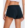 imageCRZ YOGA Womens Running Shorts Low Waisted 25quot  Mesh Liner Quick Dry for Track Gym Athletic Workout with Zip PocketTrue Navy