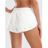 imageCRZ YOGA Womens Running Shorts Low Waisted 25quot  Mesh Liner Quick Dry for Track Gym Athletic Workout with Zip PocketWhite