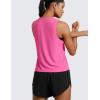 imageCRZ YOGA Cloudweight Crew Neck Workout Tanks Lightweight Athletic Gym Tops for Women Soft Basic Running Sleeveless ShirtsMagenta