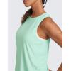 imageCRZ YOGA Cloudweight Crew Neck Workout Tanks Lightweight Athletic Gym Tops for Women Soft Basic Running Sleeveless ShirtsMint Moment