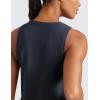 imageCRZ YOGA Cloudweight Crew Neck Workout Tanks Lightweight Athletic Gym Tops for Women Soft Basic Running Sleeveless ShirtsTrue Navy