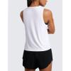 imageCRZ YOGA Cloudweight Crew Neck Workout Tanks Lightweight Athletic Gym Tops for Women Soft Basic Running Sleeveless ShirtsWhite