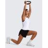 imageCRZ YOGA Cloudweight Crew Neck Workout Tanks Lightweight Athletic Gym Tops for Women Soft Basic Running Sleeveless ShirtsWhite