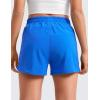 imageCRZ YOGA Girls Athletic Shorts with Zipper Pocket for Teens Kids Running Workout Casual Tennis Soccer Lightweight LinerSparkle Blue