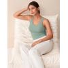 imageCRZ YOGA Softembrace Casual Tops for Women Soft Double Lined Scoop Neck Crop Sleeveless Shirts Basic Going Out TanksGreen Palm Court