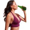 imageCRZ YOGA Womens Halter Bikini Tops V Neck Swim Bathing Suit Sexy Backless Swimsuit PaddedFuchsia