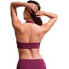imageCRZ YOGA Womens Halter Bikini Tops V Neck Swim Bathing Suit Sexy Backless Swimsuit PaddedFuchsia