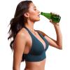 imageCRZ YOGA Womens Halter Bikini Tops V Neck Swim Bathing Suit Sexy Backless Swimsuit PaddedInsignia Blue