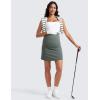 imageCRZ YOGA Butterluxe Maternity High Waisted Skirts for Women A Line Golf Tennis Workout Casual Pregnancy with Shorts PocketsGrey Sage