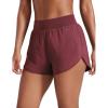 imageCRZ YOGA High Waisted Dolphin Shorts for Women 3quot for Running Athletic Workout Gym with Zipper Pockets LinerRed Merlot