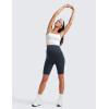 imageCRZ YOGA Womens Butterluxe Maternity Biker Shorts Over The Belly 8quot  Pregnancy Yoga Workout ActivewearTrue Navy