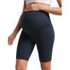imageCRZ YOGA Womens Butterluxe Maternity Biker Shorts Over The Belly 8quot  Pregnancy Yoga Workout ActivewearTrue Navy