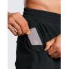 imageCRZ YOGA 2 in 1 Mens Athletic Shorts 35 with Liner Quick Dry Lightweight for Running Gym with Zip PocketsBlack