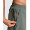 imageCRZ YOGA 2 in 1 Mens Athletic Shorts 35 with Liner Quick Dry Lightweight for Running Gym with Zip PocketsGrey Sage