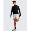imageCRZ YOGA 2 in 1 Mens Athletic Shorts 35 with Liner Quick Dry Lightweight for Running Gym with Zip PocketsPlatinum Grey