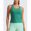 imageCRZ YOGA Butterluxe Racerback Workout Tank Tops for Women Tight Sleeveless Camisole Gym Athletic Yoga ShirtsCascadia Green
