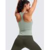 imageCRZ YOGA Butterluxe Racerback Workout Tank Tops for Women Tight Sleeveless Camisole Gym Athletic Yoga ShirtsGreen Palm Court
