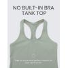 imageCRZ YOGA Butterluxe Racerback Workout Tank Tops for Women Tight Sleeveless Camisole Gym Athletic Yoga ShirtsGreen Palm Court