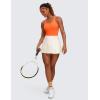 imageCRZ YOGA Butterluxe Racerback Workout Tank Tops for Women Tight Sleeveless Camisole Gym Athletic Yoga ShirtsNeon Orange