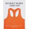 imageCRZ YOGA Butterluxe Racerback Workout Tank Tops for Women Tight Sleeveless Camisole Gym Athletic Yoga ShirtsNeon Orange