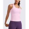 imageCRZ YOGA Butterluxe Racerback Workout Tank Tops for Women Tight Sleeveless Camisole Gym Athletic Yoga ShirtsVita Pink