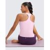 imageCRZ YOGA Butterluxe Racerback Workout Tank Tops for Women Tight Sleeveless Camisole Gym Athletic Yoga ShirtsVita Pink