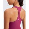 imageCRZ YOGA Butterluxe Racerback Workout Tank Tops for Women Tight Sleeveless Camisole Gym Athletic Yoga ShirtsWashed Mauve