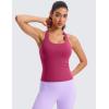 imageCRZ YOGA Butterluxe Racerback Workout Tank Tops for Women Tight Sleeveless Camisole Gym Athletic Yoga ShirtsWashed Mauve
