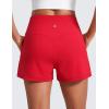 imageCRZ YOGA Butterlift Shorts for Women High Waisted for Yoga Casual Lounge Workout with Pockets LinerlessAurora Red