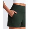 imageCRZ YOGA Butterlift Shorts for Women High Waisted for Yoga Casual Lounge Workout with Pockets LinerlessLegend Green