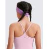 imageCRZ YOGA Girl Butterluxe Double Lined Sleeveless Tank Tops  Camisole Spaghetti Y Back for Teen Kid Sports DanceMilk Pink