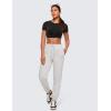 imageCRZ YOGA Womens Butterluxe Double Lined Open Back Crop Tops Backless Short Sleeve Workout Shirts Casual Tight TShirtsBlack